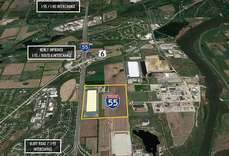 Crossroads 55, an industrial park in Channahon, Illinois.