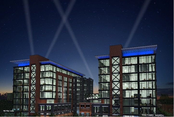 Rendering of RailYard in South End Charlotte