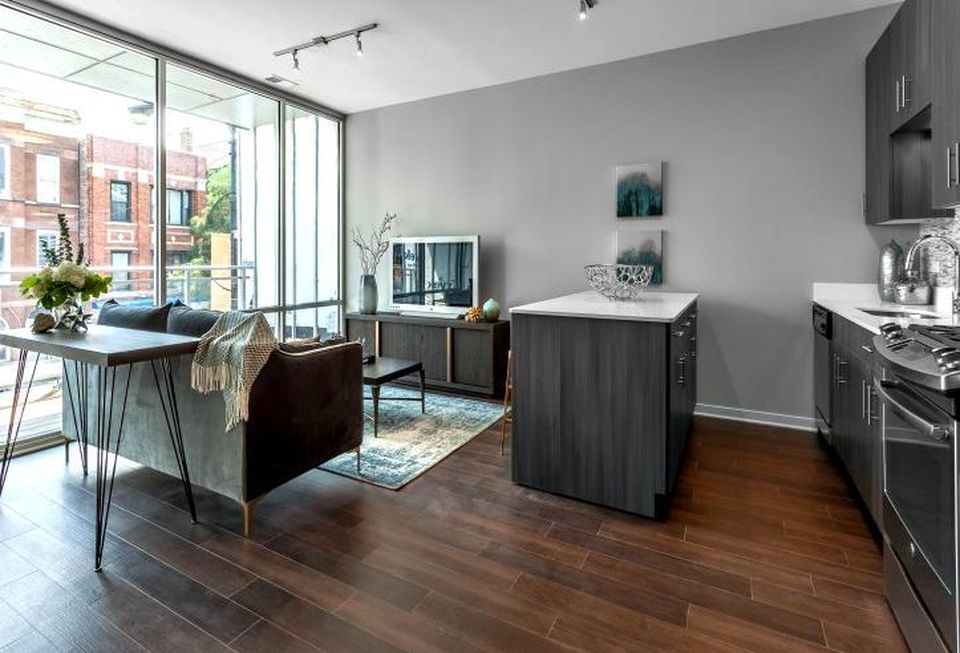 One of the model apartments at Fifield Cos' Luxe on Chicago, 1838 West Chicago Avenue, Chicago