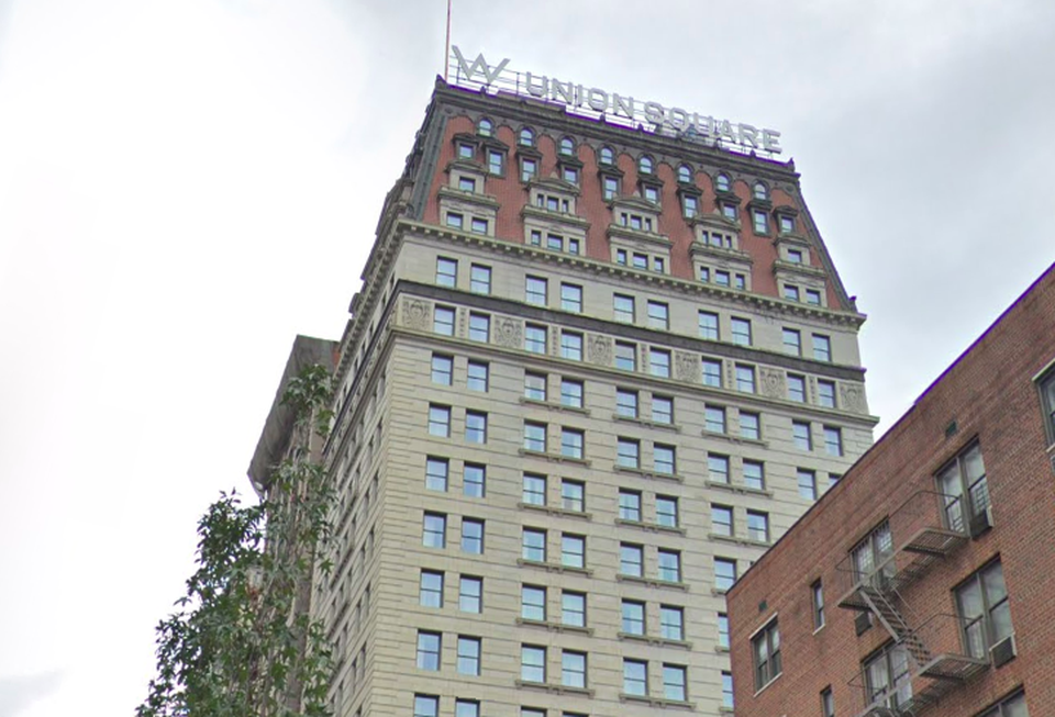 The W Union Square Hotel in Manhattan
