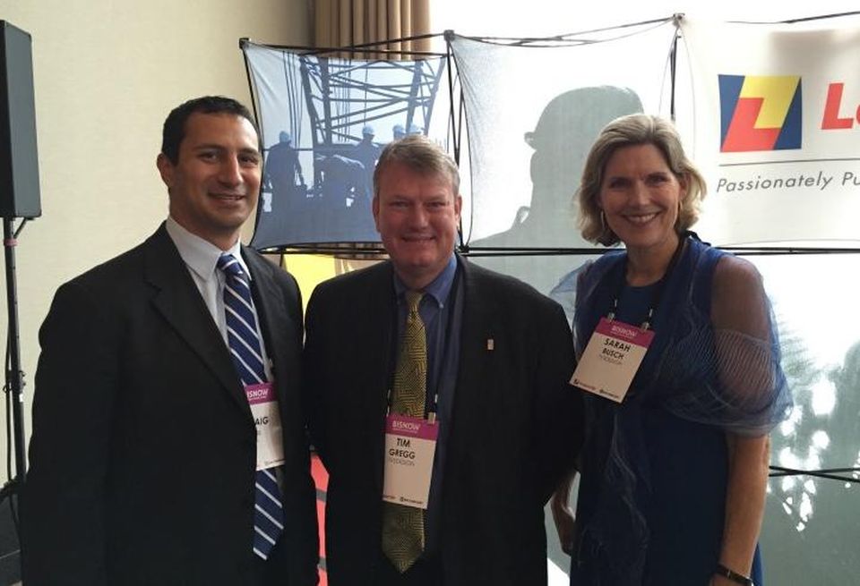 Tim Gregg, principal and director of healthcare design at tvsdesign (center)