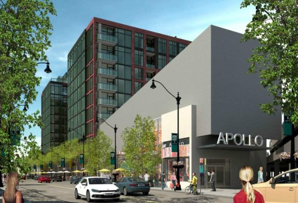 A rendering of the Elevated Lincoln Park development on Lincoln Avenue in Lincoln Park, Chicago
