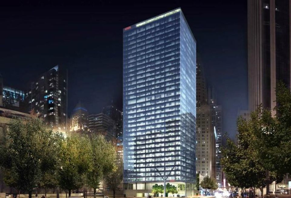 A rendering of the new CNA Center at 151 North Franklin Street in Chicago.