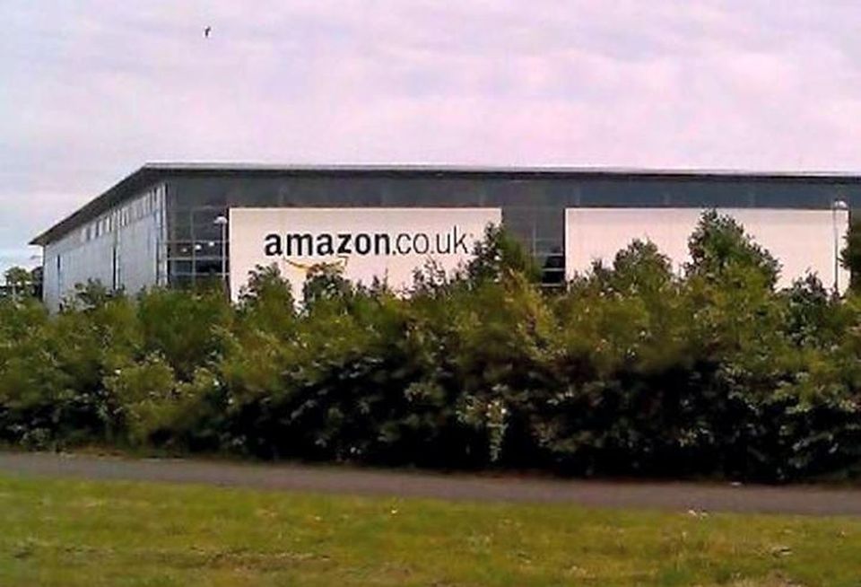 An Amazon warehouse in the UK
