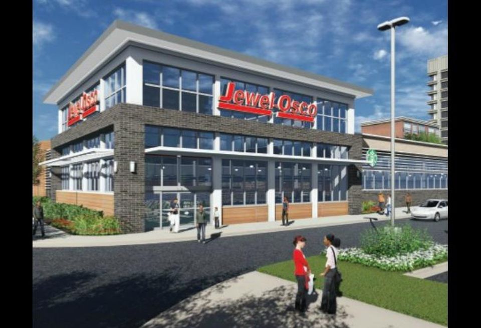 A rendering of a Jewel-Osco to be built at 61st Street and Cottage Grove Ave. in Woodlawn.