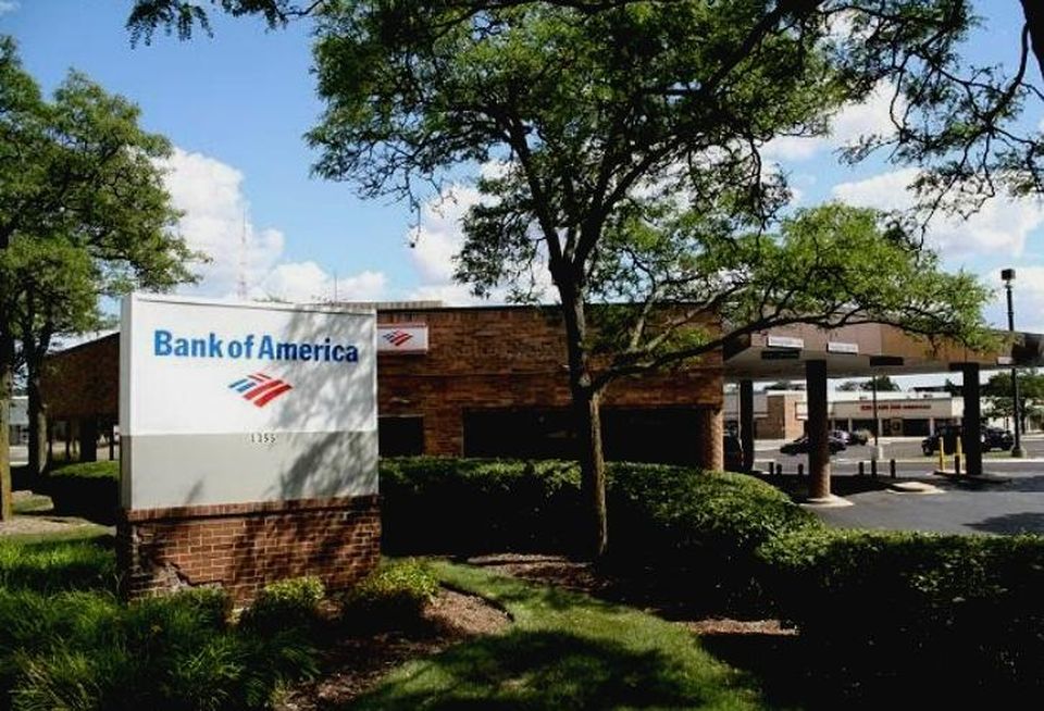 A Bank of America in Buffalo Grove, Illinois.