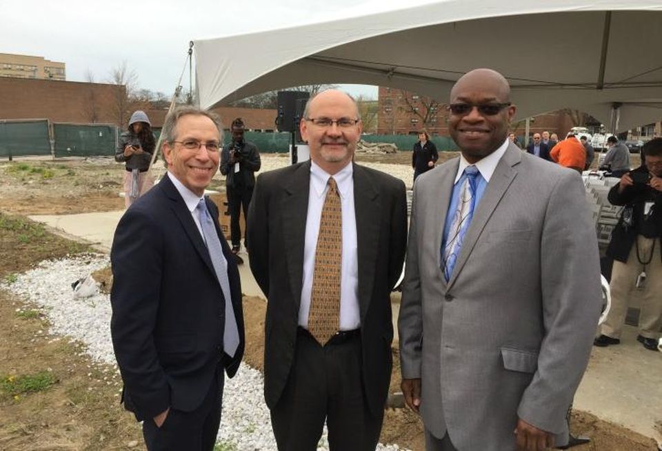 Preservation of Affordable Housing president and CEO Aaron Gornstein, POAH Chicago region vice president Bill Eager and Ald. Willie Cochran (20th).