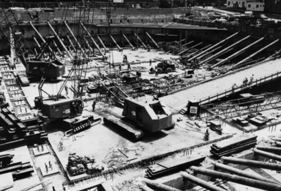 Willis Tower During its construction.