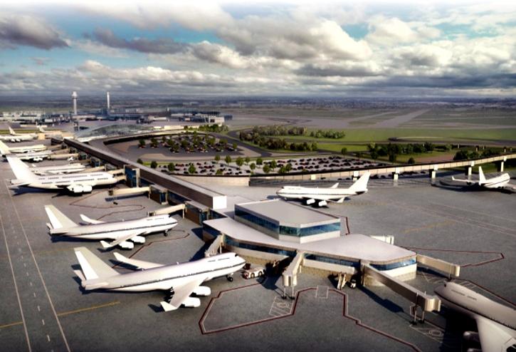 A rendering of the planned expansion for O'Hare International Airport