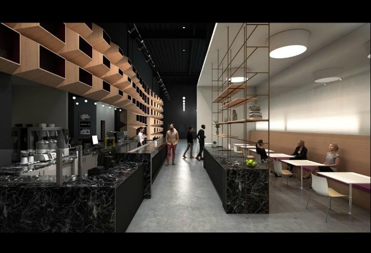 A rendering of Convene's two-floor space in Citadel Center, which is opening in 2019.