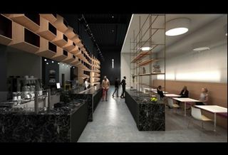 A rendering of Convene's two-floor space in Citadel Center, which is opening in 2019.