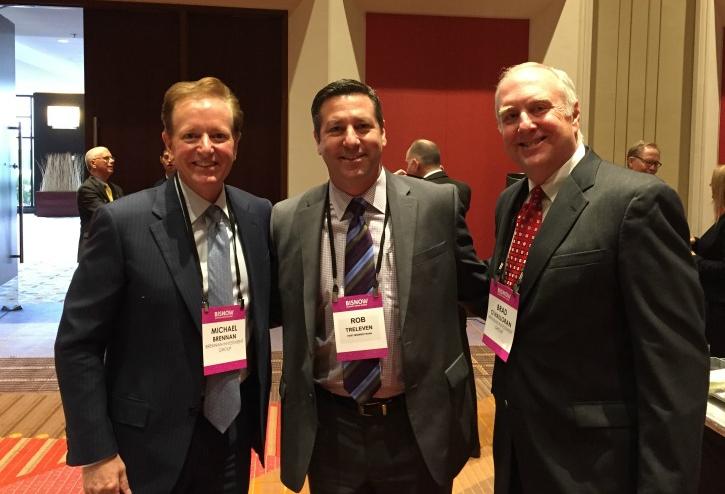 Brennan Investment's Michael Brennan, First Midwest Bank's Rob Treleven and Brennan Investment's Michael O'Halloran