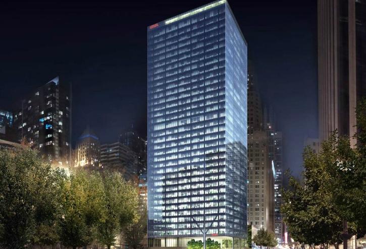 A rendering of John Buck's 151 North Franklin