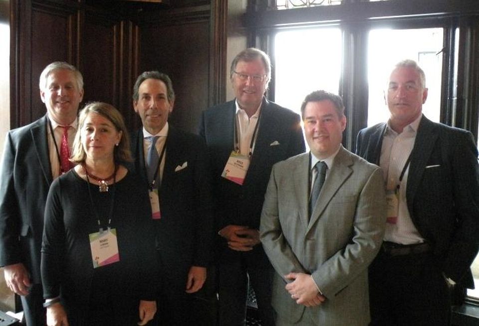 Pircher, Nichols & Meeks partner Dave Pezza, Heitman managing director Mary Ludgin, Centennial Real Estate CEO Steven Levin, Capri Retail Advisors CEO Ross Glickman, RPAI president Matthew Beverly and Starwood Retail Partners president Scott Ball