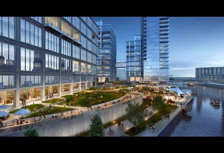 A rendering of Riverside Investment & Development's plans for 700 West Chicago.