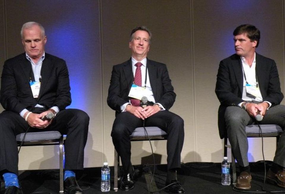 Stag Industrial CEO Ben Butcher, Cabot Properties Executive Vice President Patrick Ryan and Gramercy Property Trust President Ben Harris