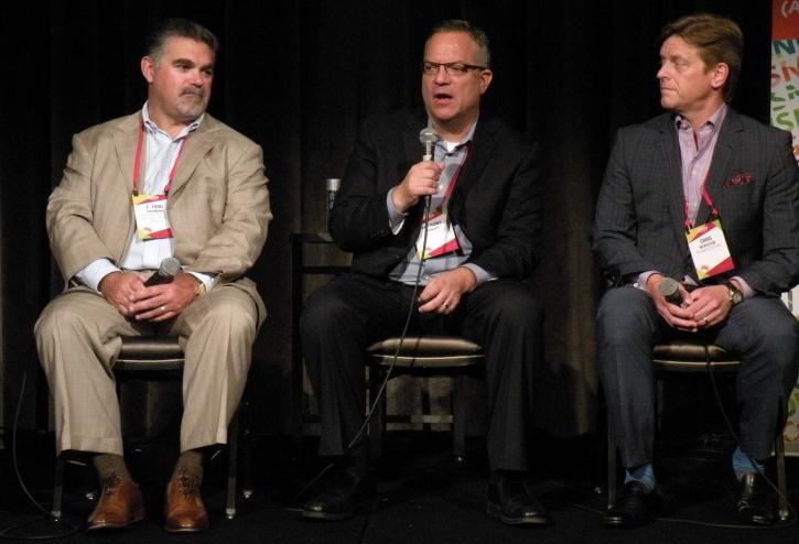 1547 Critical Systems Realty CEO J. Todd Raymond, IO Data Centers President Anthony Wanger and T5 Data Centers Executive Vice President Craig McKesson