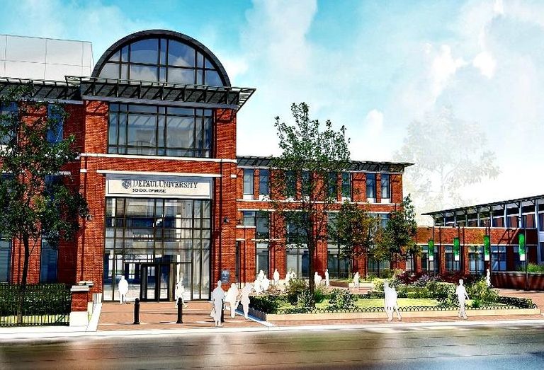 DePaul University is building a new music center on its Lincoln Park campus.