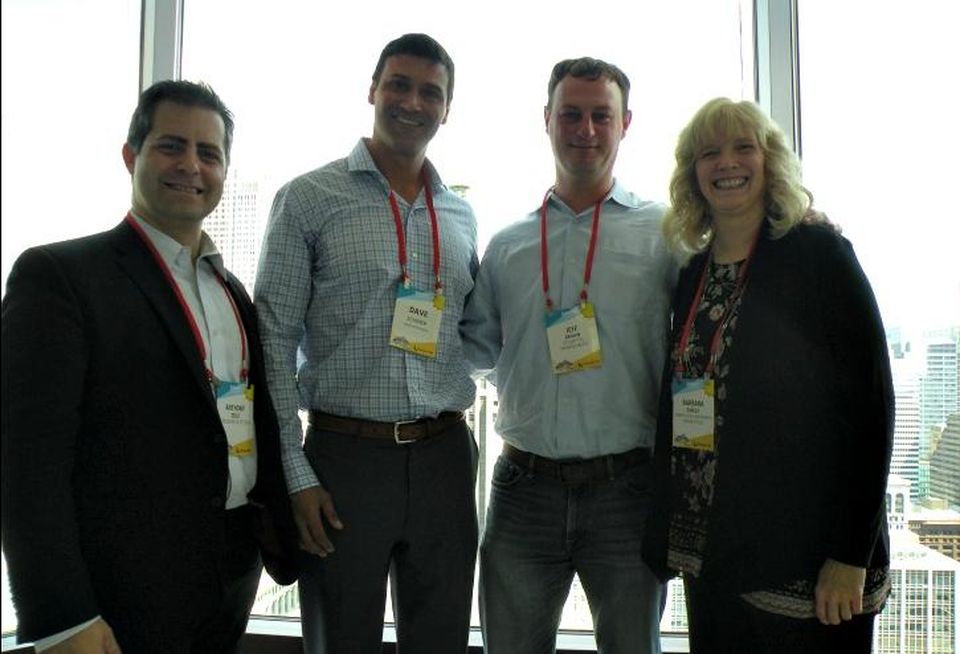 Freeborn & Peters Partner Anthony Zeolio, Origin Investments Principal Dave Scherer, T2 Capital Management CEO Jeff Brown and American Landmark Properties Senior Vice President Barbara Carley