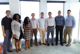 Draper and Kramer Summer 2016 Interns: Brennan Maisch (Ann Arbor, MI, senior, University of Michigan); Taylor Howard (Canton, MI, junior, University of Toledo); Nia Lackland (Chicago, freshman, Clark Atlanta University); D.J. Laux (Hinsdale, senior, Marquette University); Ben Stefani (Willowbrook, junior, University of Illinois Urbana-Champaign); Evan Kozlowski (Carol Stream, junior, Arizona State University); Matthew Stemper (Chicago, junior, University of Illinois Urbana-Champaign); Matt Smith (St. Charles, senior, Indiana University)
