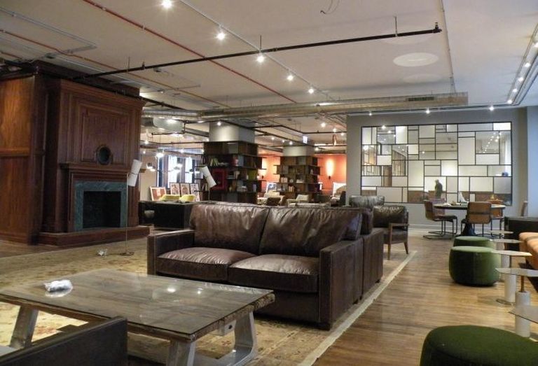 The sixth floor community room at The National leads to its upcoming rooftop deck.