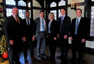 2017 SIOR Chicago Chapter President Jason West; Mohammed Ali Khan, University of Illinois; Eric Richard, Roosevelt University; Tracy Collins, Roosevelt University; Kevin Tazalla, Northwestern University and Cushman & Wakefield Executive Director Sean Henrick. 