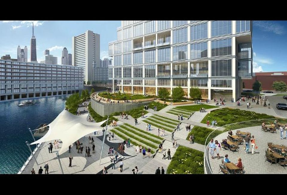 A rendering of Riverside Investment & Development's plans for 700 West Chicago.