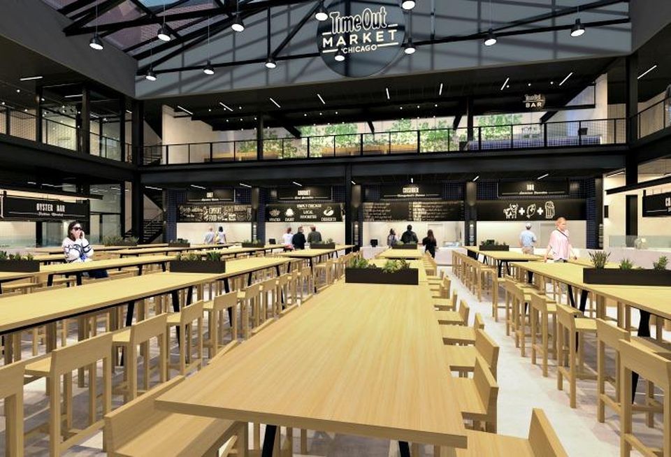 A rendering of Time Out Market in Chicago