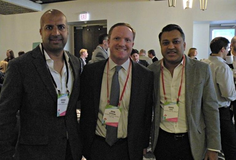 Sherpa Capital Group principal Ashish Parikh, KeyBank Real Estate Capital senior vice president John Hofmann and Sherpa Capital Group managing principal Rahul Shah