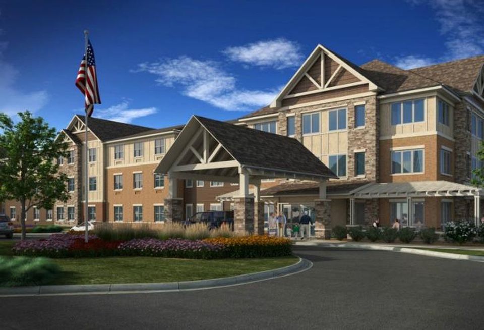 A rendering of CA Ventures' upcoming senior housing facility in Grayslake, Ill.