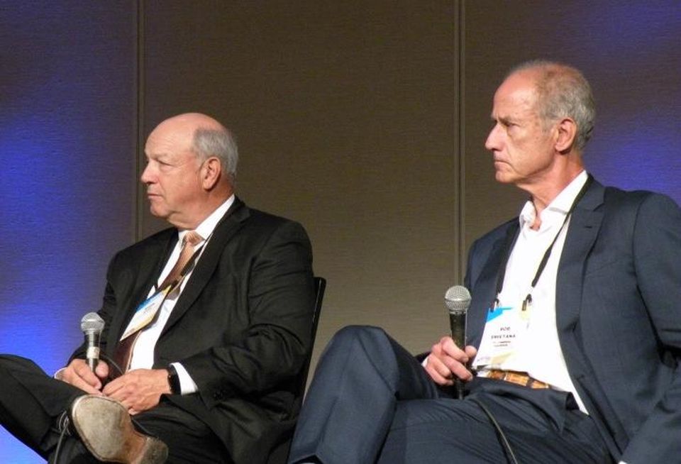 Venture One Real Estate Founding Principal Mark Goode and HSA Commercial Real Estate CEO Bob Smietana