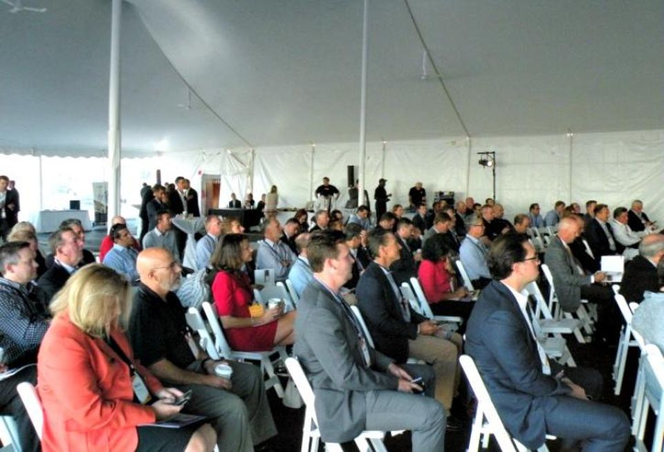 A crowd shot from Bisnow's 5th annual data center boom in Chicago.
