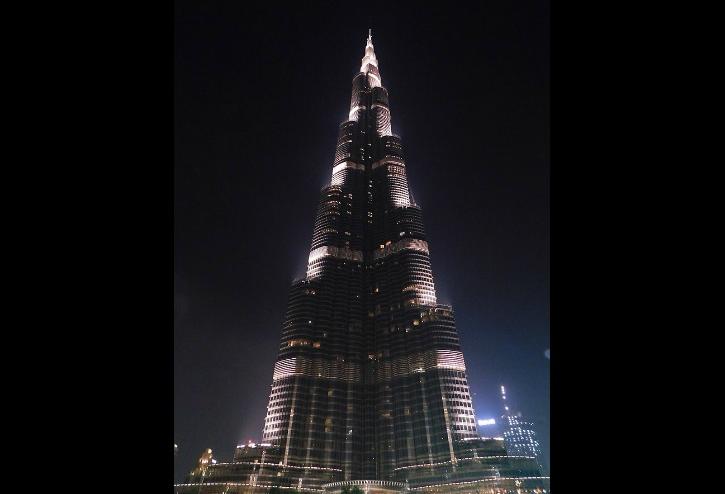 Burj Khalifa at night