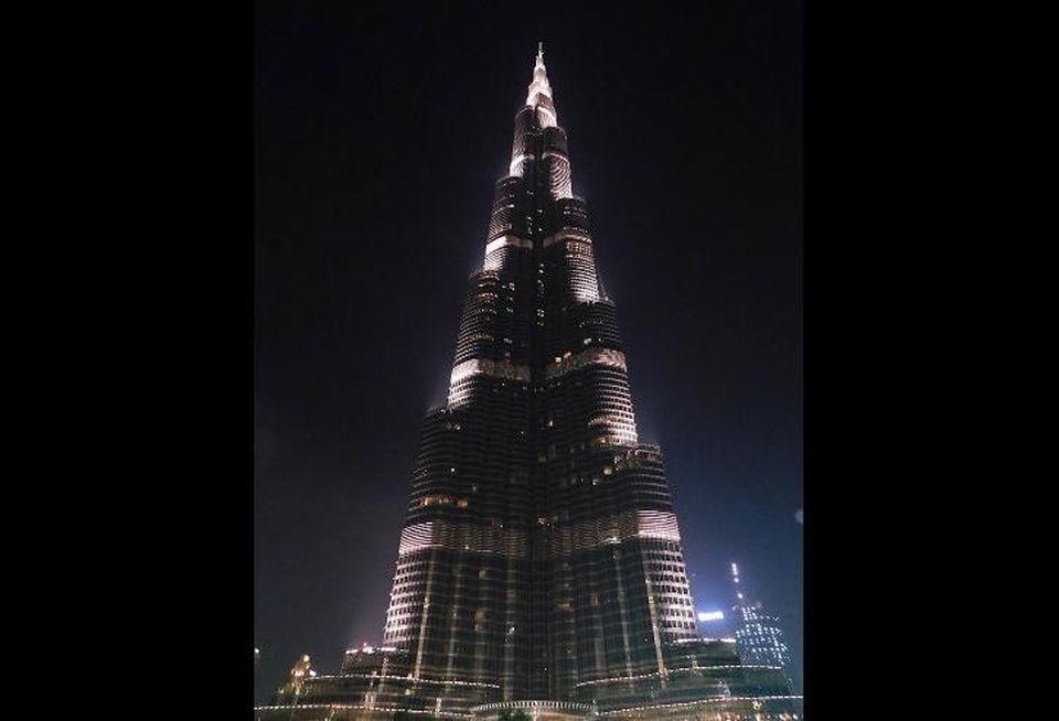 Burj Khalifa at night