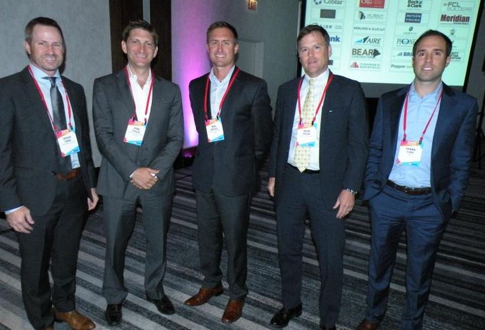 Kirkland & Ellis Partner Joshua Hanna, Venture One Real Estate Principal Ryan Stoller, Liberty Property Trust Vice President Neal Driscoll, Clarius Partners Managing Partner Kevin Matzke and CRG President Shawn Clark