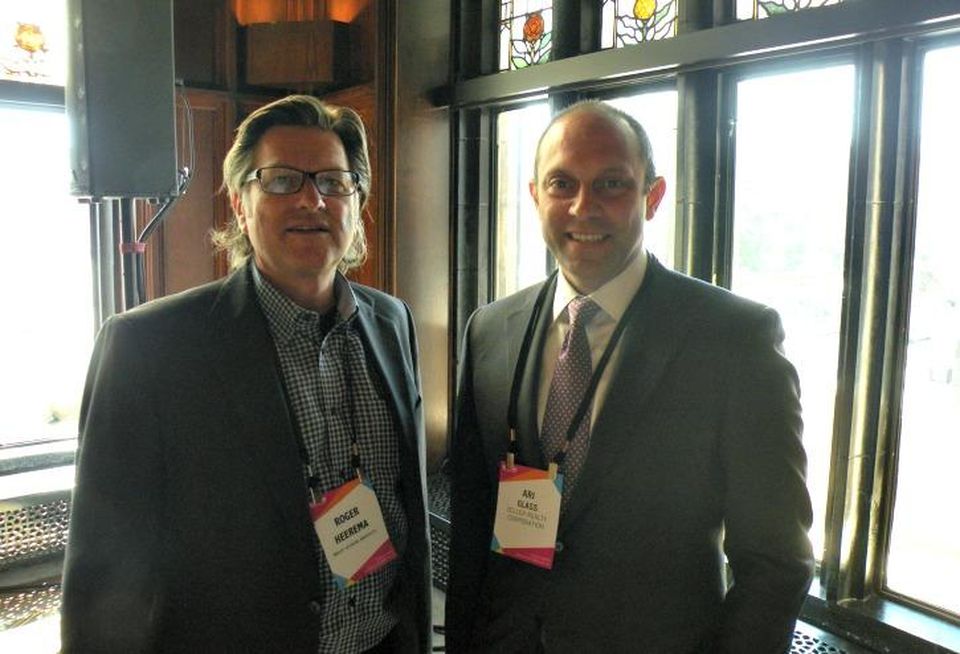 Wright Heerema Architects principal Roger Heerema and Zeller Realty president Ari Glass