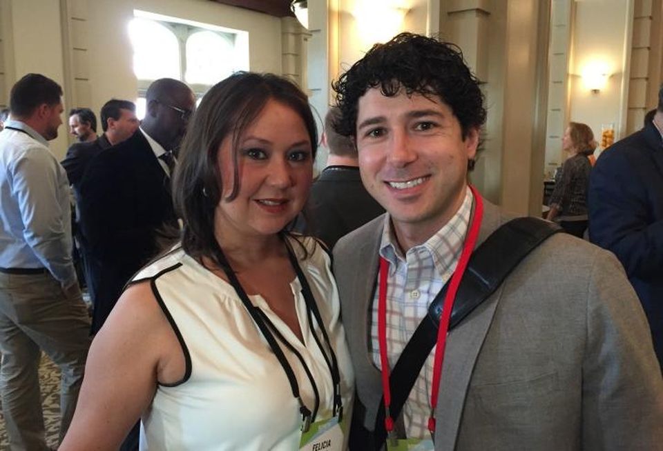 Chicago Association of Realtors director of commercial services Felicia Yonter and Moderne Ventures vice president Kurt Ramirez