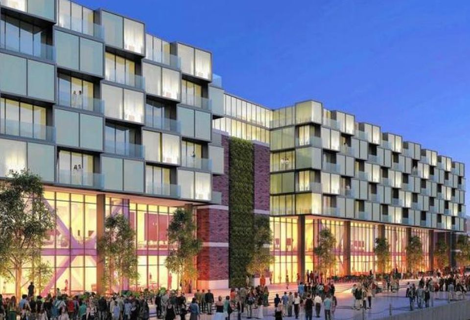 A rendering for the proposed 200-room hotel at Navy Pier, Chicago.