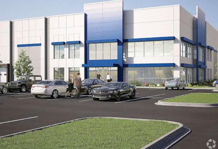 IDI Gazeley's rendering of its 750k SF warehouse under construction at 23700 West Bluff Road in Chanhannon, IL