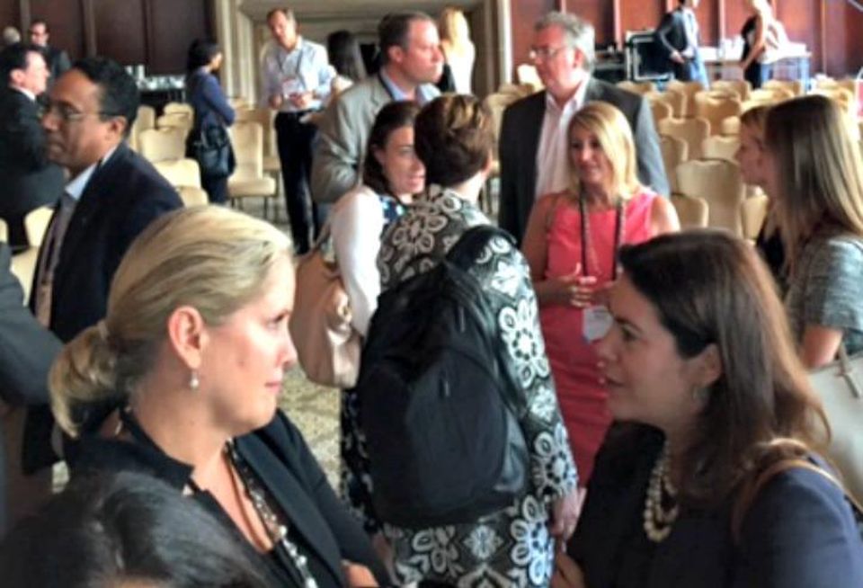 NGKF senior managing director Karin Kraai and JPMorgan Global Real Assets managing director Kim Adams