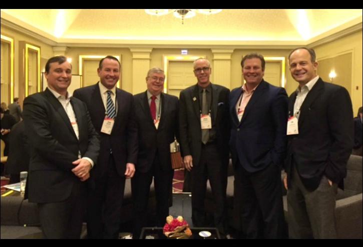 CityLift  Parking's Scott Gable, Murphy Development's John Murphy, Higgins Development's Jack Higgins, KTGY Architecture + Planning's David Kennedy, McCaffery Interest's Clayton McCaffery and Focus Development's Tim Anderson