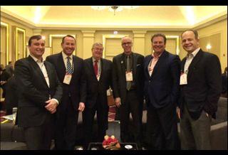 CityLift  Parking's Scott Gable, Murphy Development's John Murphy, Higgins Development's Jack Higgins, KTGY Architecture + Planning's David Kennedy, McCaffery Interest's Clayton McCaffery and Focus Development's Tim Anderson