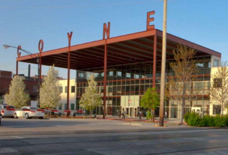 The former Coyne College campus in Fulton Market, Chicago