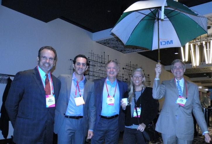 Zeller Realty Group Principal Bill Rogalla, Walton Street Capital Senior Principal Stephen Sotoloff, Hines Interests Senior Managing Director Tom D'Arcy and daughter Meredith and Pircher, Nichols and Meeks Partner Gene Leone
