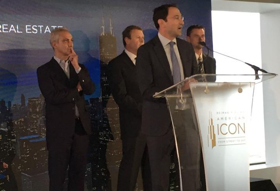Blackstone Group Global Head Of Real Estate John Gray (at the dais)