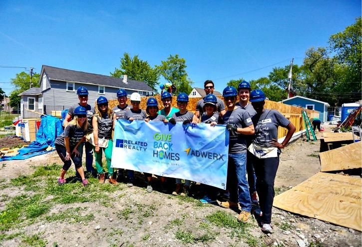 A group of Related Realty volunteers helped Habitat for Humanity build a house in Pullman.