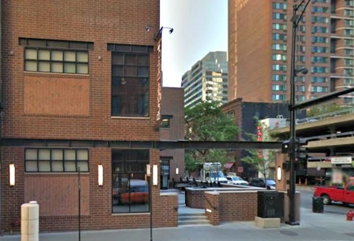 The former Chef's Burger Bistro at 164 East Grand Avenue, Chicago