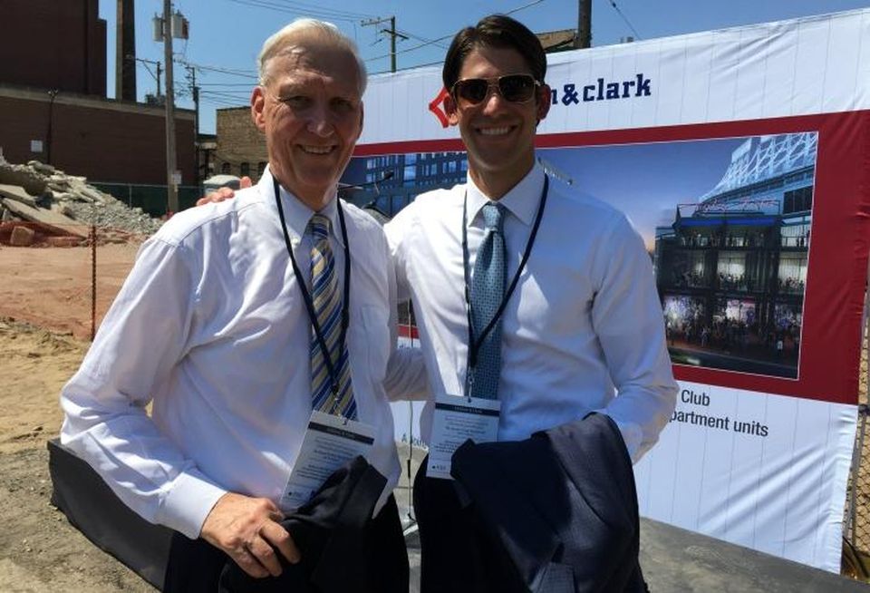 M&R Development Senior Partner Tom Moran and Bucksbaum Retail Properties President Jason Olt.