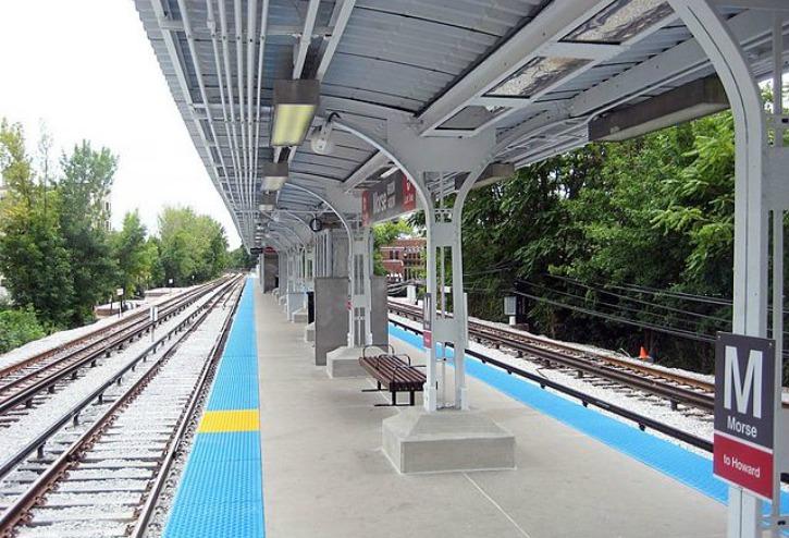 Chicago Transit Authority's Morse Red Line 'L' Station