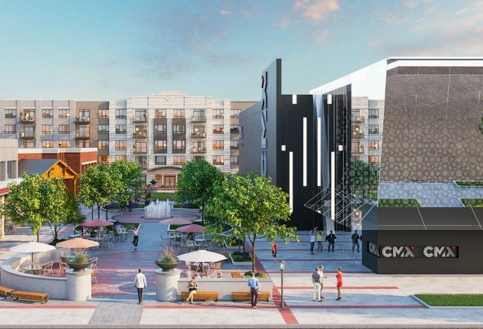 A rendering for Wheeling Town Center, Wheeling, IL